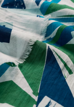 Load image into Gallery viewer, Sea Salt - Summer Scarf in Spinnaker Border Hedgerow
