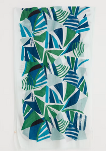 Sea Salt - Summer Scarf in Spinnaker Border Hedgerow