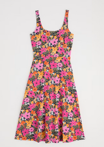 Sea Salt - Sun Gleam Dress in Citrus Floral Tulip