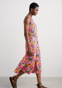 Sea Salt - Sun Gleam Dress in Citrus Floral Tulip