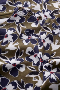 Sea Salt - Tall Waves Tunic in Bird Flower Dark Seagrass