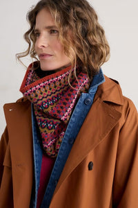 Sea Salt - Touchstone Snood - Midwinter Fire Multi