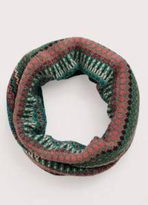 Sea Salt - Touchstone Snood in Weaving Needle Dark Forage