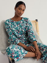 Load image into Gallery viewer, Sea Salt - Tree Shadow Pyjamas in Winding Meadow Storm
