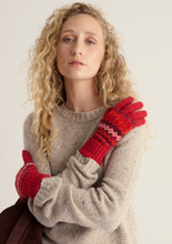 Load image into Gallery viewer, Sea Salt - Very Clever Gloves in Modernist Vermillion Mix
