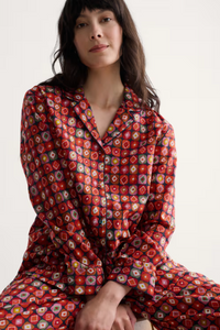 Sea Salt - View Point Pyjamas in Printed Diamonds Mix
