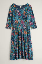 Load image into Gallery viewer, Sea Salt - April Dress in Seaweed Bloom Maritime
