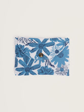 Load image into Gallery viewer, Sea Salt - Foldaway Canvas Shopper in Sketchbook Blooms Cadet
