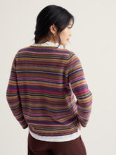 Load image into Gallery viewer, Sea Salt - Makers Jumper in Ripple Marks Fern Moss Multi
