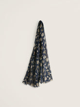 Load image into Gallery viewer, Sea Salt - Pentillie Scarf in Lino Seedpods Maritime
