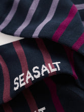 Load image into Gallery viewer, Sea Salt - Sailor Socks in Breton Shades Echium
