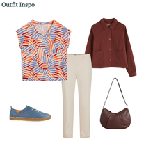 Load image into Gallery viewer, White Stuff - Iris Linen Tee in Natural Multi
