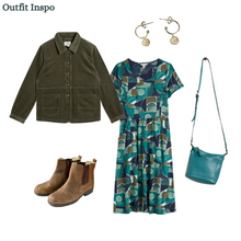 Load image into Gallery viewer, White Stuff - Carrie Cord Jacket in Dusty Green
