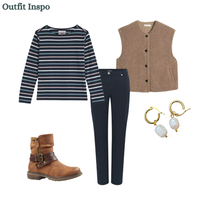 Load image into Gallery viewer, Sea Salt - Sailor Shirt in Tri Breton Parsnip
