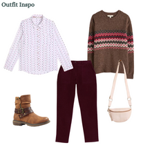 Load image into Gallery viewer, White Stuff - Twister Cord Trouser in Dark Plum
