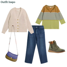 Load image into Gallery viewer, White Stuff - Sally Slub Cardigan in Natural Multi
