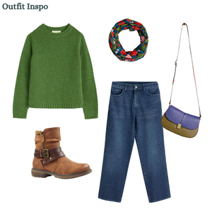 Sea Salt - Dawson Pick Jumper in Fern