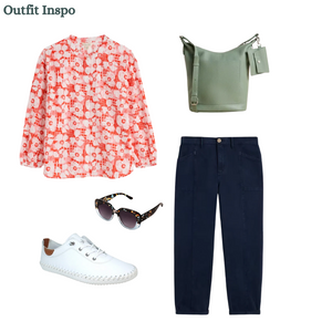 Sea Salt - Radiance Shirt in Patchwork Bloom Chalk