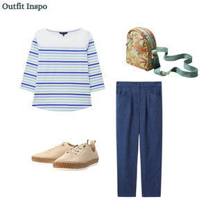 Crew Clothing - Essential Breton in White/Blue