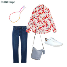 Load image into Gallery viewer, White Stuff - Sophie Organic Cotton Shirt - Ivory Print
