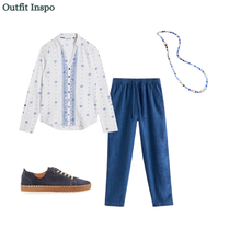 Load image into Gallery viewer, White Stuff - Annie Jersey Shirt in White Print
