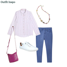 Load image into Gallery viewer, White Stuff - Sophie Organic Cotton Shirt in White Multi
