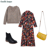 Load image into Gallery viewer, White Stuff - Rua Jersey Shirt Dress in Grey Multi

