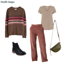 Load image into Gallery viewer, Sea Salt - Golden Light Jumper in Sonata Gully Red Sail Mix
