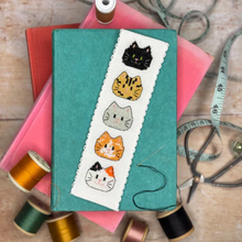Load image into Gallery viewer, The Crafty Kit Company -  Cross Stitch Bookmark Kit - Kitty Cats
