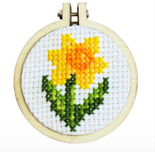Load image into Gallery viewer, The Crafty Kit Company - You Brighten My Day! - Mini Matchbox Cross Stitch Kit
