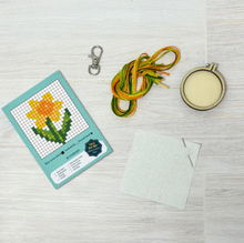 Load image into Gallery viewer, The Crafty Kit Company - You Brighten My Day! - Mini Matchbox Cross Stitch Kit
