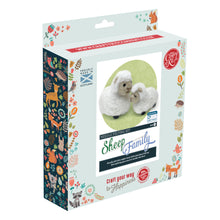 Load image into Gallery viewer, The Crafty Kit Company - Sheep Family - Needle Felting Craft Kit
