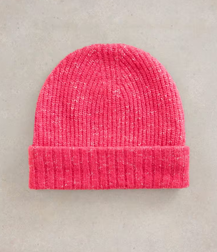 White Stuff - Abby Knitted Beanie - Bright Pink