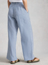 Load image into Gallery viewer, White Stuff - Ally Linen Wide Leg Trouser in Blue Multi

