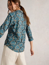 Load image into Gallery viewer, White Stuff - Annie Jersey Shirt in Blue Print

