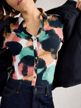 Load image into Gallery viewer, White Stuff - Annie Jersey Shirt in Navy Print
