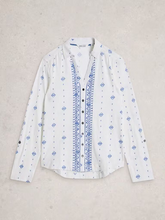 Load image into Gallery viewer, White Stuff - Annie Jersey Shirt in White Print
