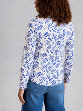 Load image into Gallery viewer, White Stuff - Annie Jersey Shirt in White Print
