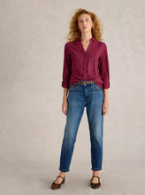 Load image into Gallery viewer, White Stuff - Annie Printed Sparkle Shirt - Dark Plum
