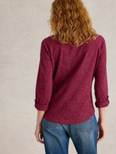 Load image into Gallery viewer, White Stuff - Annie Printed Sparkle Shirt - Dark Plum
