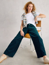 Load image into Gallery viewer, White Stuff - Ayla Cord Wide Leg Trousers in Dark Teal
