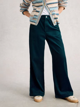 Load image into Gallery viewer, White Stuff - Ayla Cord Wide Leg Trousers in Dark Teal
