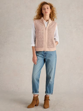 Load image into Gallery viewer, White Stuff - Becky Boucle Gilet - Light Natural
