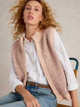 Load image into Gallery viewer, White Stuff - Becky Boucle Gilet - Light Natural
