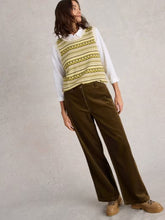 Load image into Gallery viewer, White Stuff - Belle Cord Wide Leg Trouser - Khaki Green
