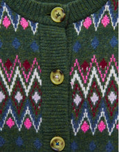 Load image into Gallery viewer, White Stuff - Belle Fairisle Cardi - Green Multi
