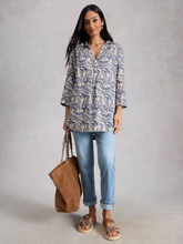 Load image into Gallery viewer, White Stuff - Bianca Linen Tunic in Ivory Print
