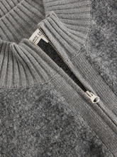 Load image into Gallery viewer, White Stuff - Bobby Boucle Zip Cardi in Mid Grey
