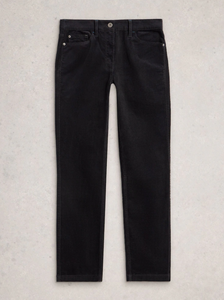 White Stuff - Brooke Cord Straight Trouser in Charcoal Grey
