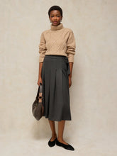 Load image into Gallery viewer, White Stuff - Cable Roll Neck Jumper in Mid Brown

